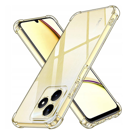 Kuori Realme Note 50 / C51:lle, Techsuit, Iskunkestävä Kirkas, Läpinäkyvä