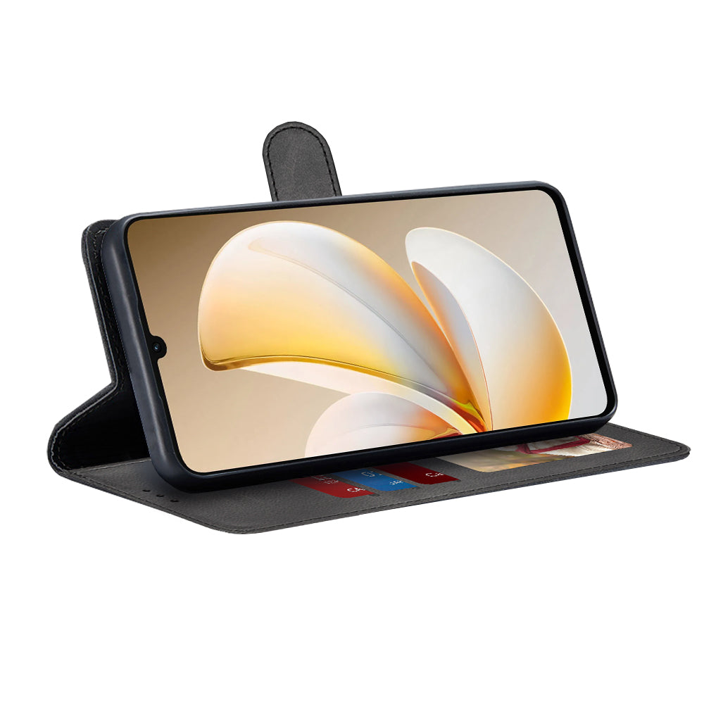 Kotelo Realme Note 70T:lle, Techsuit, Diary Book, Musta