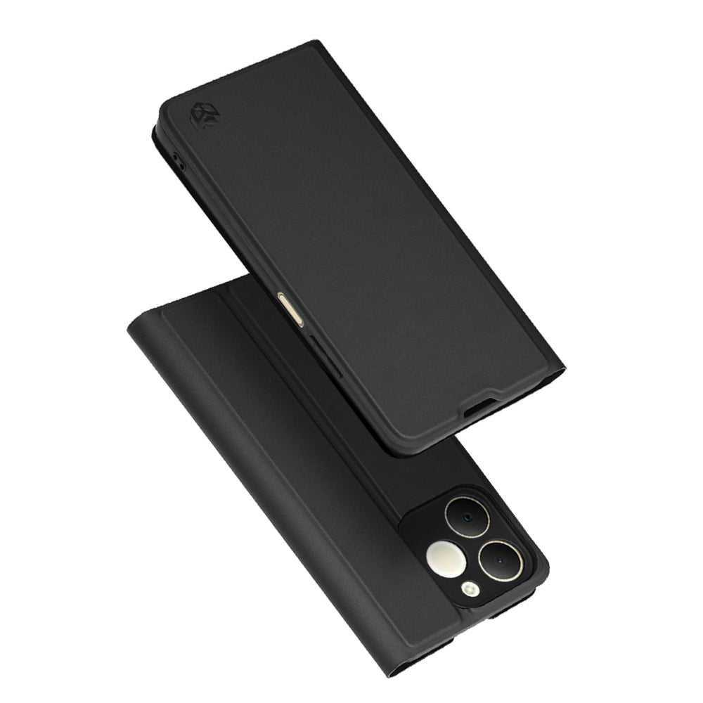 Kotelo Realme Note 70T:lle, Techsuit, Magskin Book, Musta