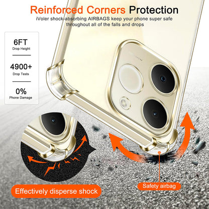 Kotelo Realme Note 70T:lle, Techsuit, Iskunkestävä, Läpinäkyvä