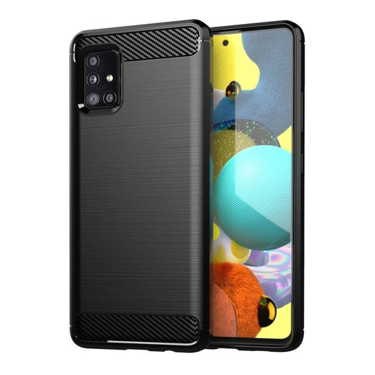 Kuori Samsung Galaxy A71 A715:lle, OEM, Hiili, Musta