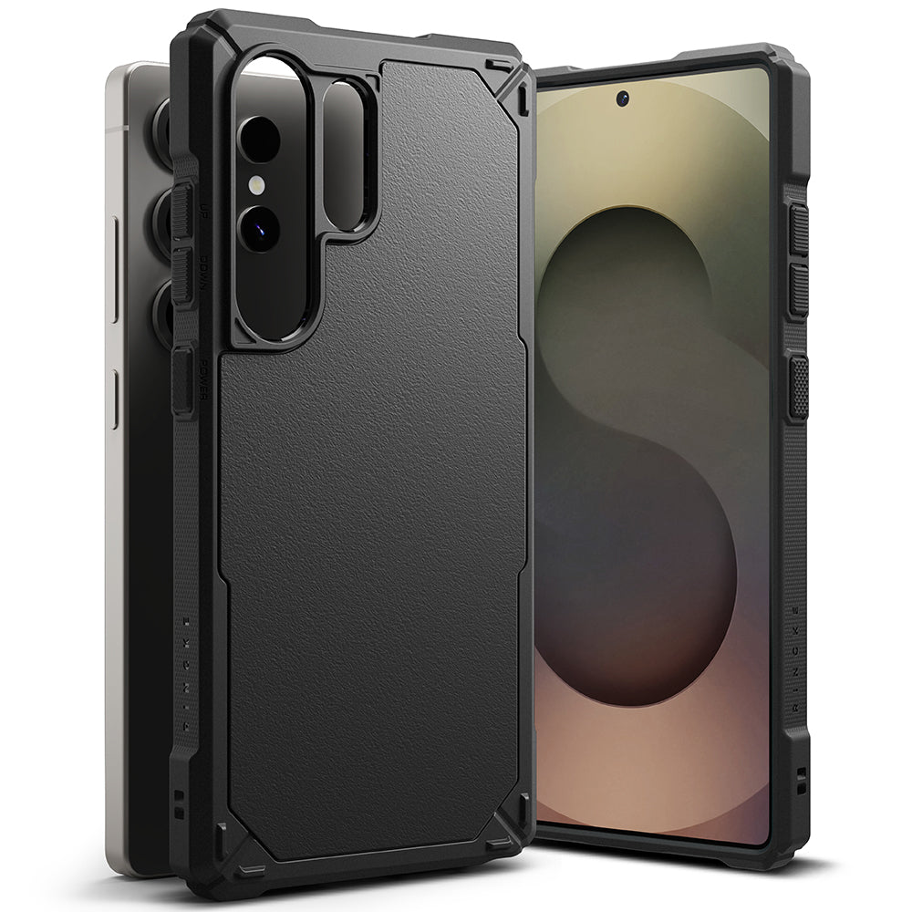 Suojakotelo Samsung Galaxy S25 Ultra S938:lle, Ringke, Rugged Gear, Musta