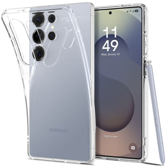 Case for Samsung Galaxy S25 Ultra S938, Spigen, Liquid Crystal, Transparent ACS08948