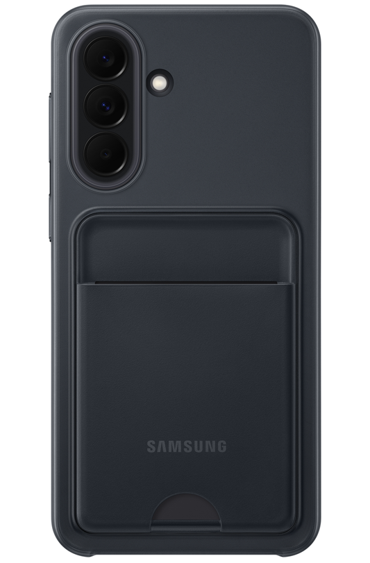 Kotelo Samsung Galaxy A37 5G:lle, korttipaikalla, musta EF-OA376TBEGWW