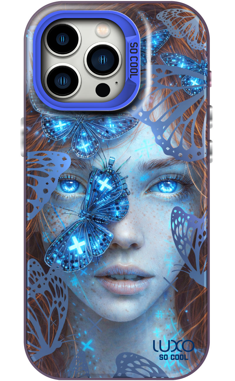 Case for Samsung Galaxy A05s A057, LUXO So CooL, ArcadiA Butterfly Girl, Multicolor