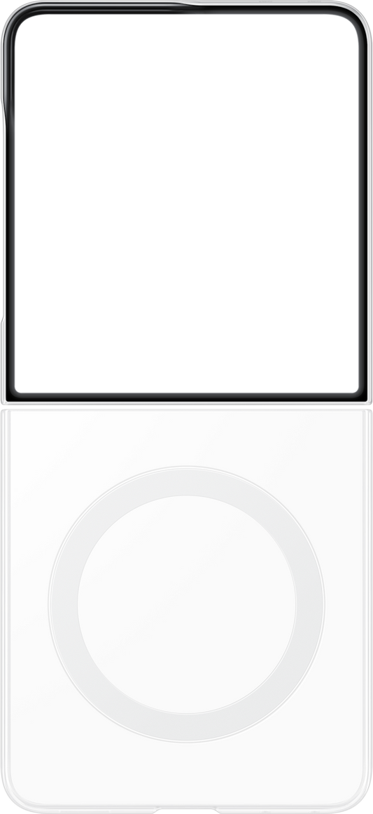 Kuori Samsung Galaxy Z Flip8 F776:lle, Clear Magnet, Läpinäkyvä EF-CF776CTEGWW