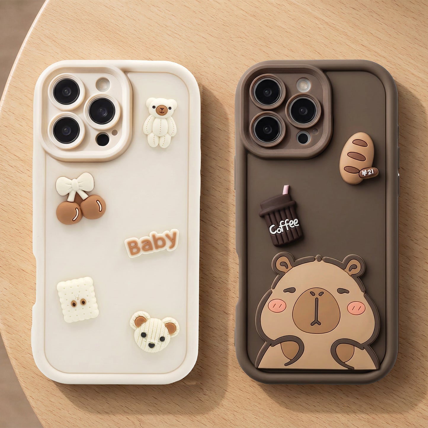 Kuori Samsung Galaxy S25 Ultra S938:lle, OEM, Ultra Trendy 3D Capybara, Ruskea
