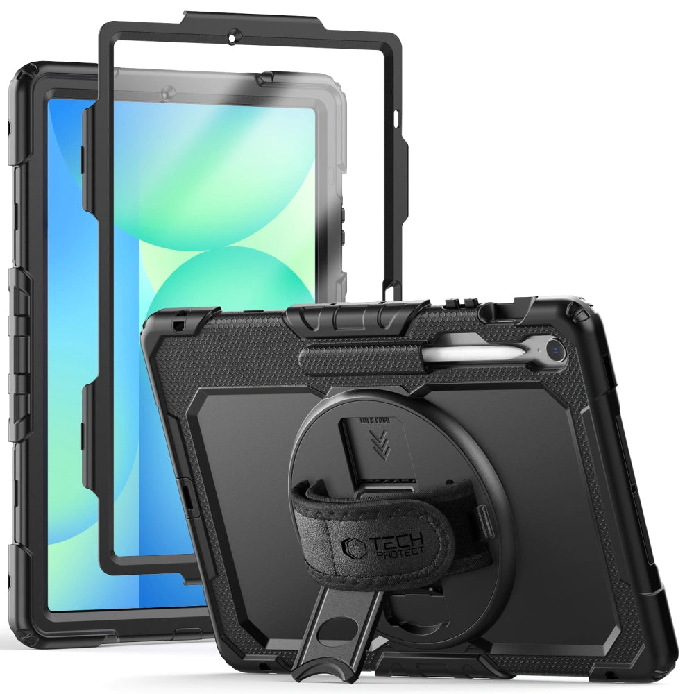 Kuori Samsung Galaxy Tab S10 FE+:lle, Tech-Protect, Solid, Musta