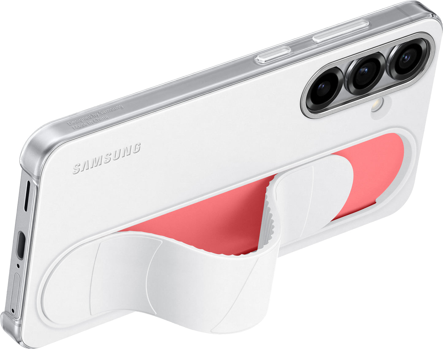Kotelo Samsung Galaxy S25 S931:lle, Standing Grip, Valkoinen EF-GS931CWEGWW