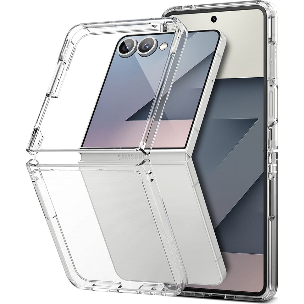 Suojakotelo Samsung Galaxy Z Flip7 F766:lle, Ringke, Fusion, Läpinäkyvä