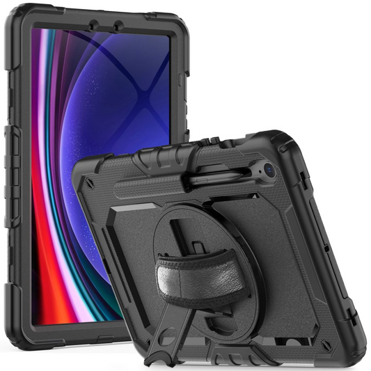 Suojakuori Samsung Galaxy Tab S10 Lite / Tab S10 FE / Tab S9 FE / Tab S9, Tech-Protect, Solid360, Musta