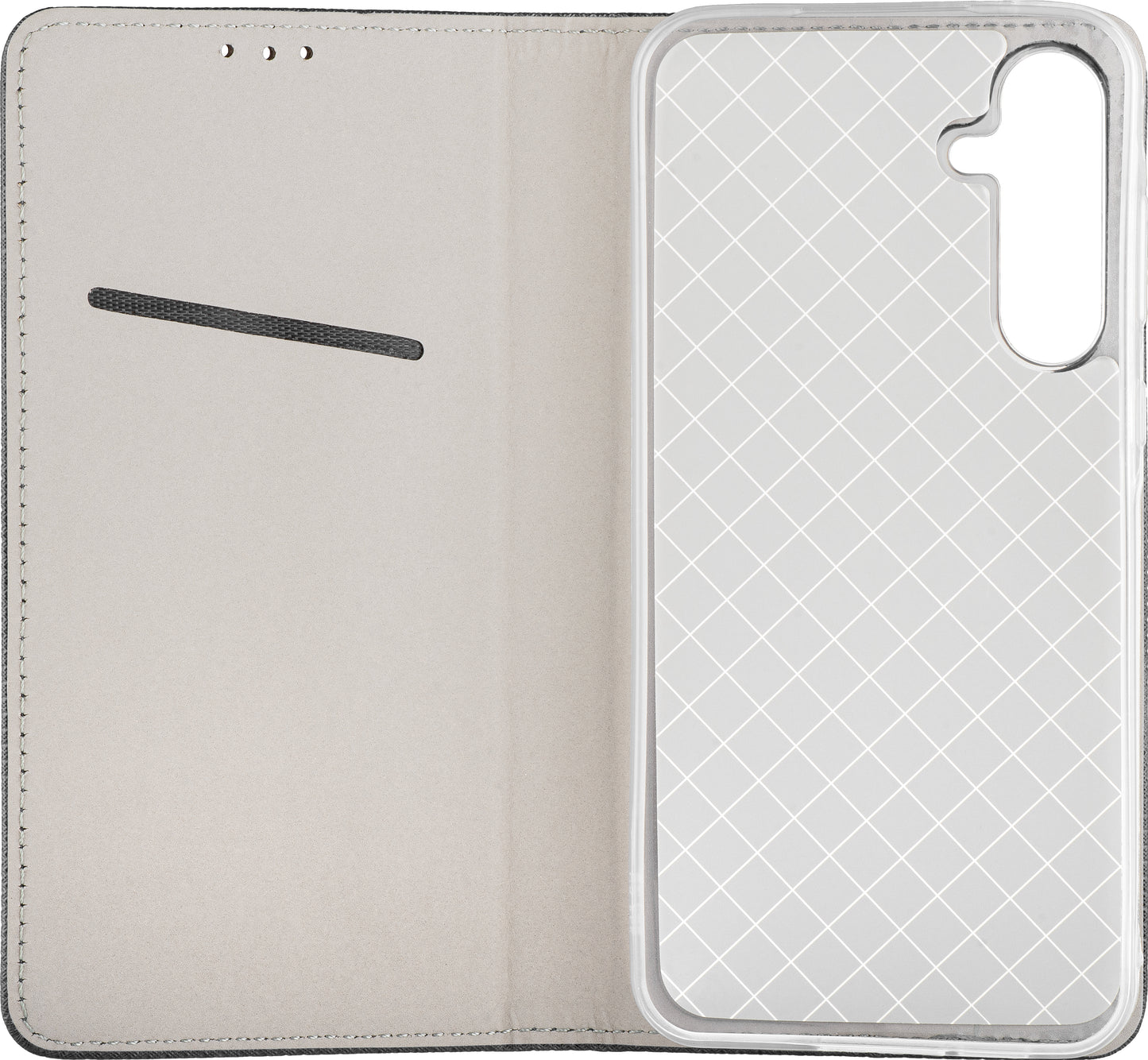 Kuori Samsung Galaxy A71 A715:lle, OEM, Smart Magnet, Musta