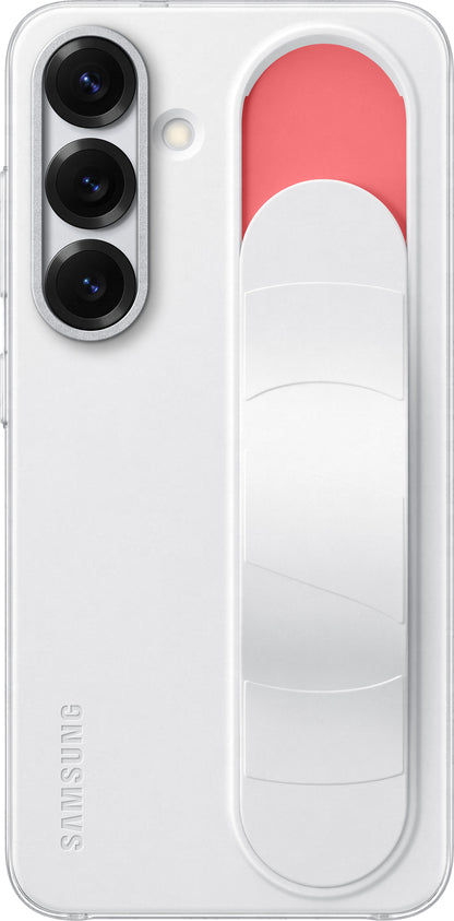 Kotelo Samsung Galaxy S25 S931:lle, Standing Grip, Valkoinen EF-GS931CWEGWW