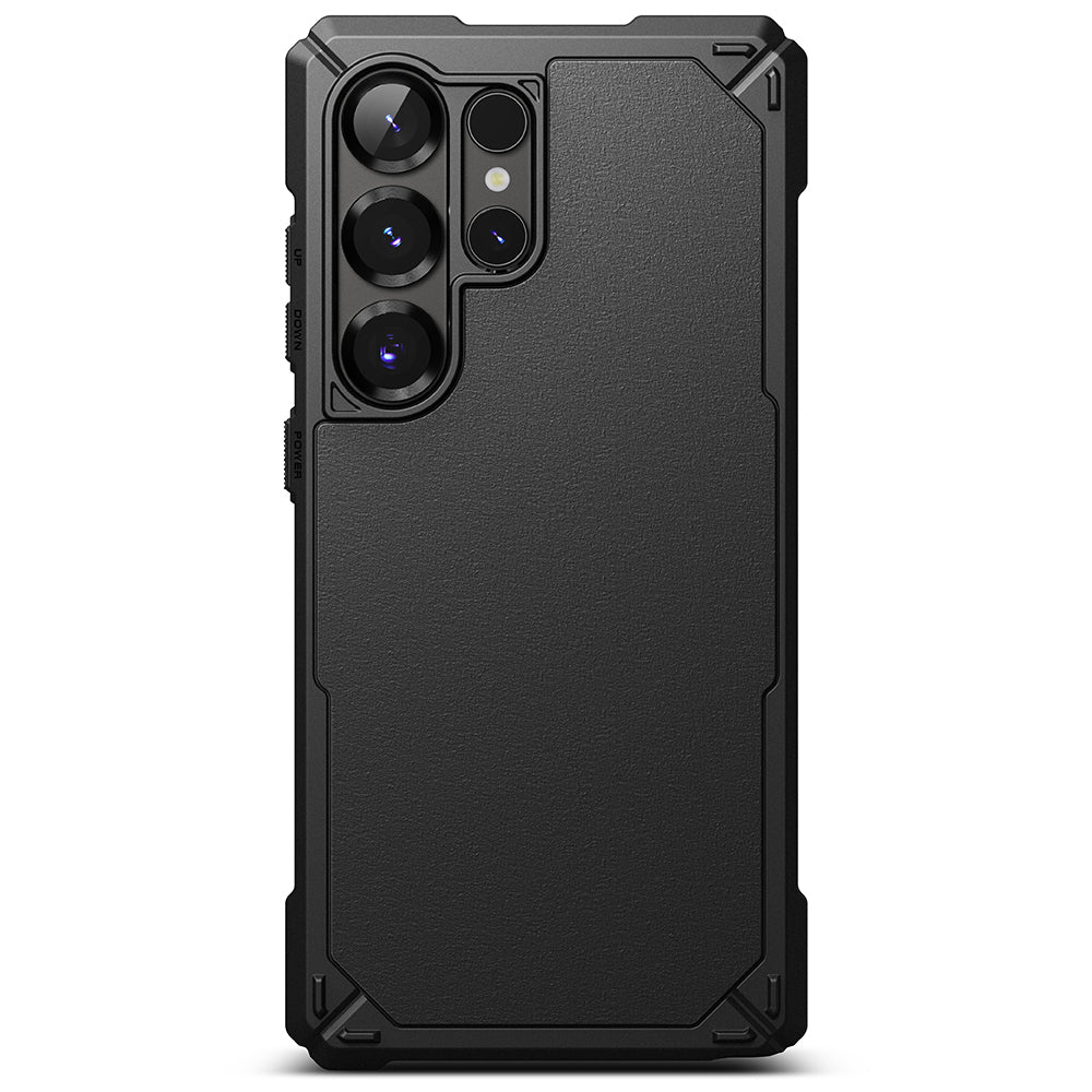 Suojakotelo Samsung Galaxy S25 Ultra S938:lle, Ringke, Rugged Gear, Musta