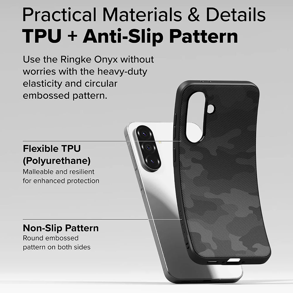 Suojakotelo Samsung Galaxy A56 A566 / A36 A366, Ringke, Onyx Camo, Musta
