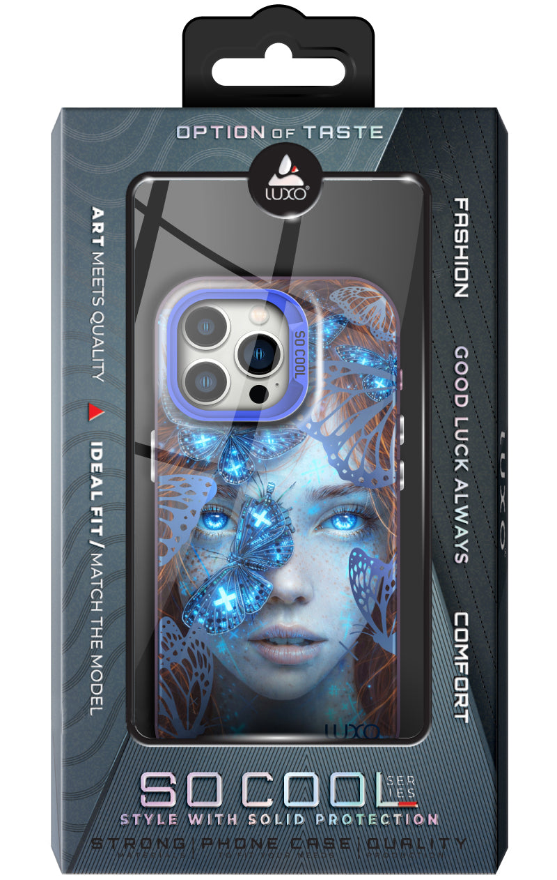 Case for Samsung Galaxy A05s A057, LUXO So CooL, ArcadiA Butterfly Girl, Multicolor