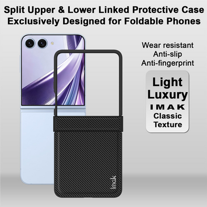 Case for Samsung Galaxy Z Flip8 F776, Imak, Carbon, Black