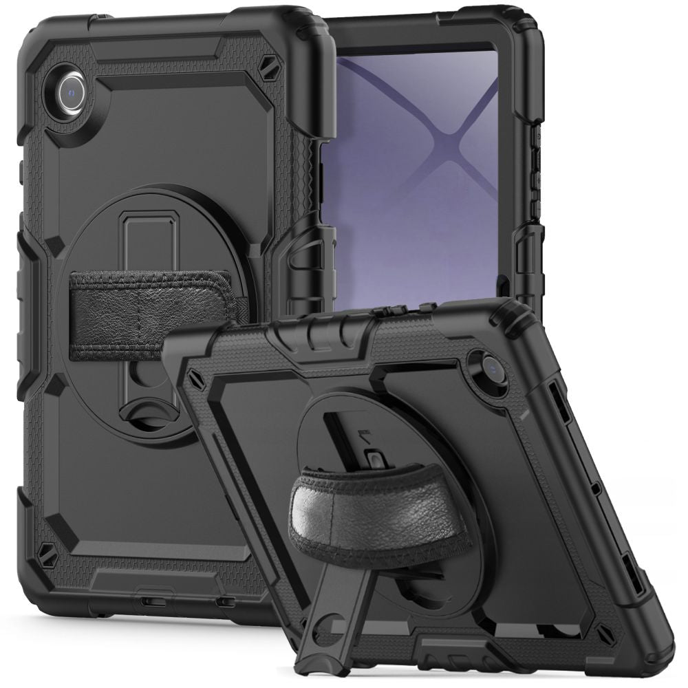 Kuori Samsung Galaxy Tab A11+ / Tab A9+ -tabletille, Tech-Protect, Solid360, Musta