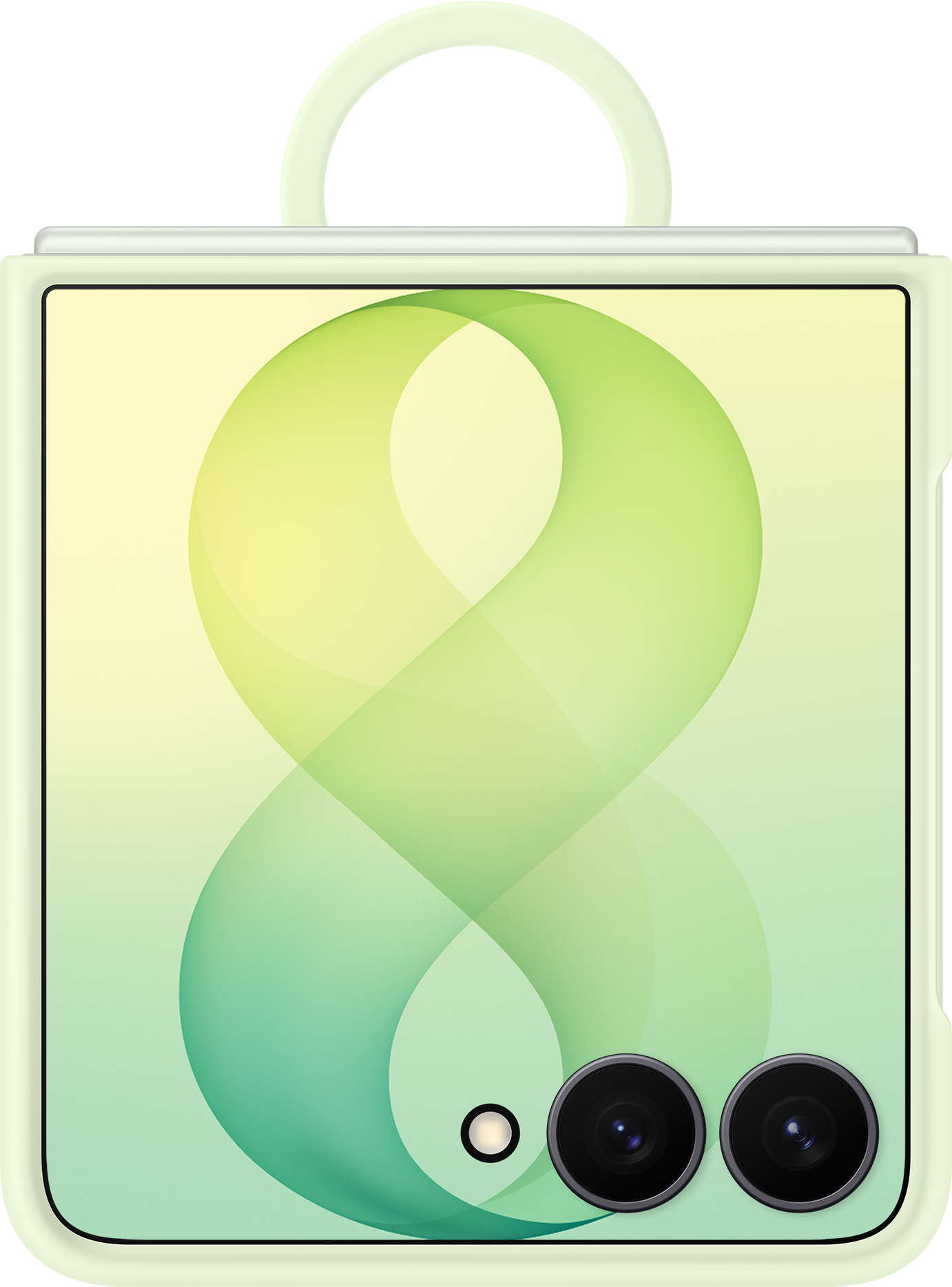 Kuori Samsung Galaxy Z Flip8 F776:lle, silikonisormusmagneetti, vihreä EF-EF776CGEGWW
