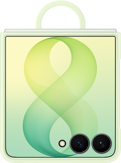Kuori Samsung Galaxy Z Flip8 F776:lle, silikonisormusmagneetti, vihreä EF-EF776CGEGWW