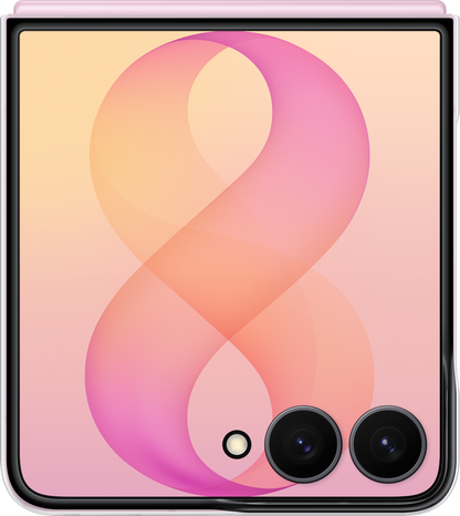 Kuori Samsung Galaxy Z Flip8 F776:lle, Kirkas kotelo, Läpinäkyvä EF-QF776CTEGWW