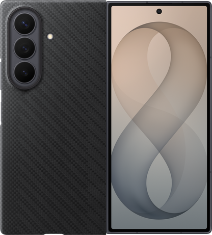 Kuori Samsung Galaxy Z Fold8 Ultra F976:lle, Carbon Magnet Case, Musta EF-KF976SBEGWW