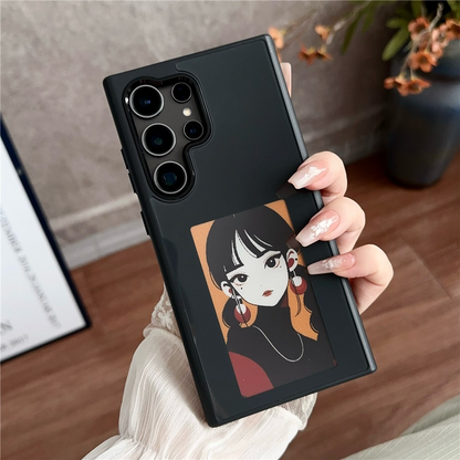 Kuori Samsung Galaxy S23 Ultra S918:lle, OEM, Mukautettu E-Ink-näyttö, Musta