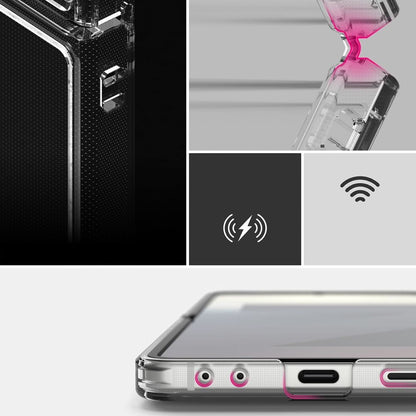 Suojakotelo Samsung Galaxy Z Flip7 F766:lle, Ringke, Fusion, Läpinäkyvä