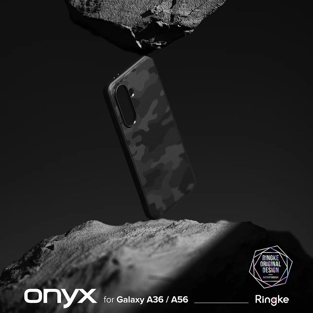 Suojakotelo Samsung Galaxy A56 A566 / A36 A366, Ringke, Onyx Camo, Musta