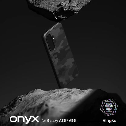 Suojakotelo Samsung Galaxy A56 A566 / A36 A366, Ringke, Onyx Camo, Musta