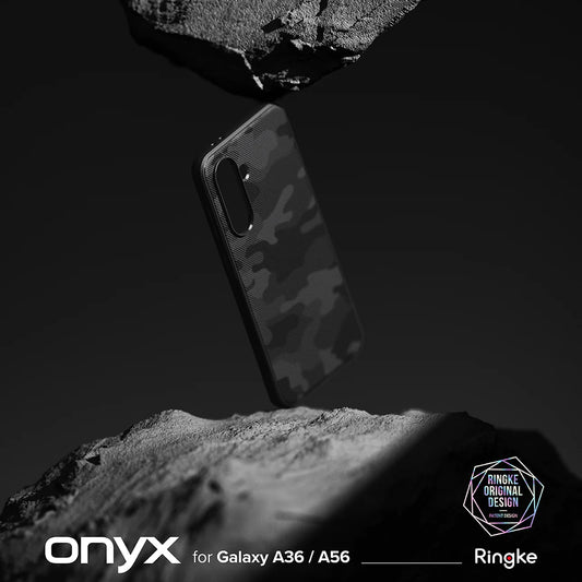 Suojakotelo Samsung Galaxy A56 A566 / A36 A366, Ringke, Onyx Camo, Musta