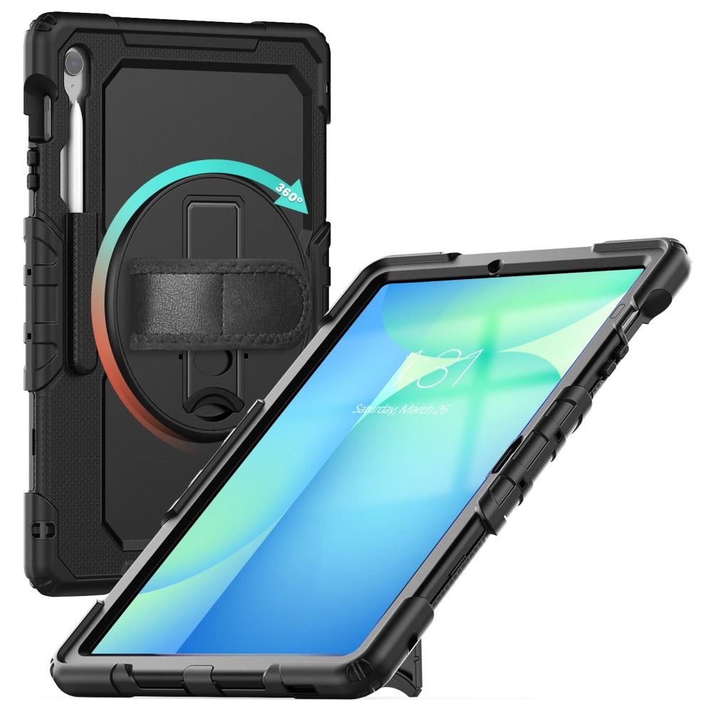 Kuori Samsung Galaxy Tab S10 FE+:lle, Tech-Protect, Solid, Musta