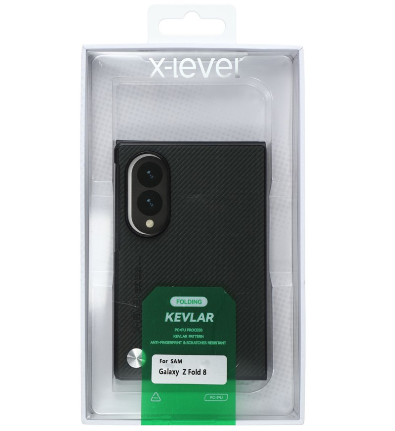 Kuori Samsung Galaxy Z Fold8 F971:lle, X-Level, Hiili, Musta