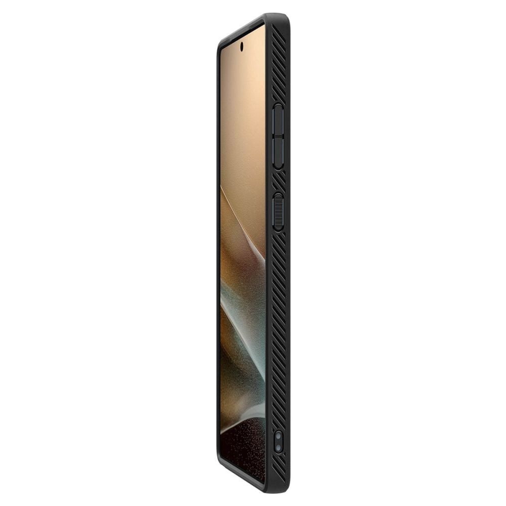 Kotelo Samsung Galaxy S25 Ultra S938:lle, Spigen, Liquid Air, Musta ACS08953