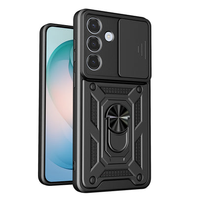 Kuori Samsung Galaxy S26 Plus S947:lle, Techsuit, CamShield, Musta
