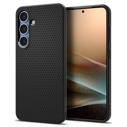 Suojakotelo Samsung Galaxy S25 S931:lle, Spigen, Liquid Air, Musta ACS09000