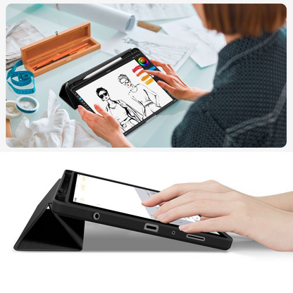 Kuori Samsung Galaxy Tab A11 / Tab A9:lle, Tech-Protect, SC PEN Hybrid, Musta