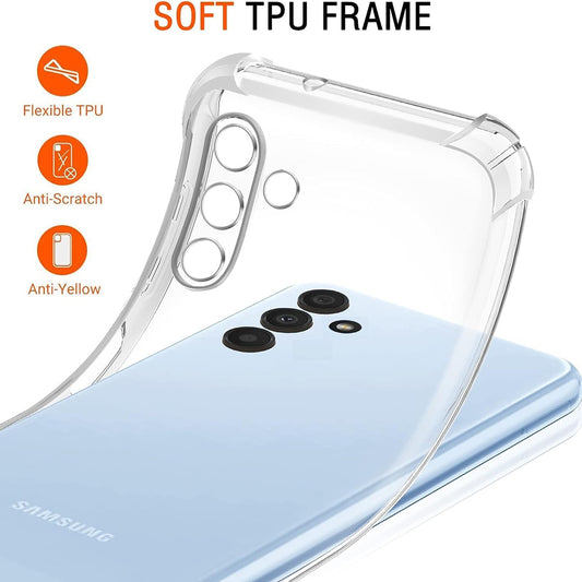 Kuori Samsung Galaxy A04s A047 / A13 5G A136:lle, Techsuit, Iskunkestävä Kirkas, Läpinäkyvä
