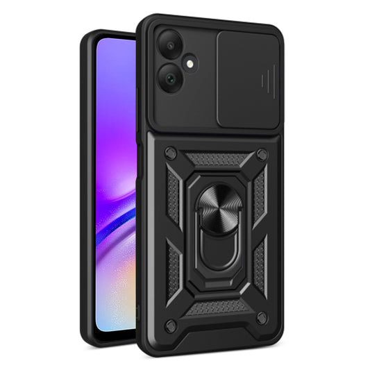 Kuori Samsung Galaxy A05 A055:lle, Techsuit, CamShield, Musta