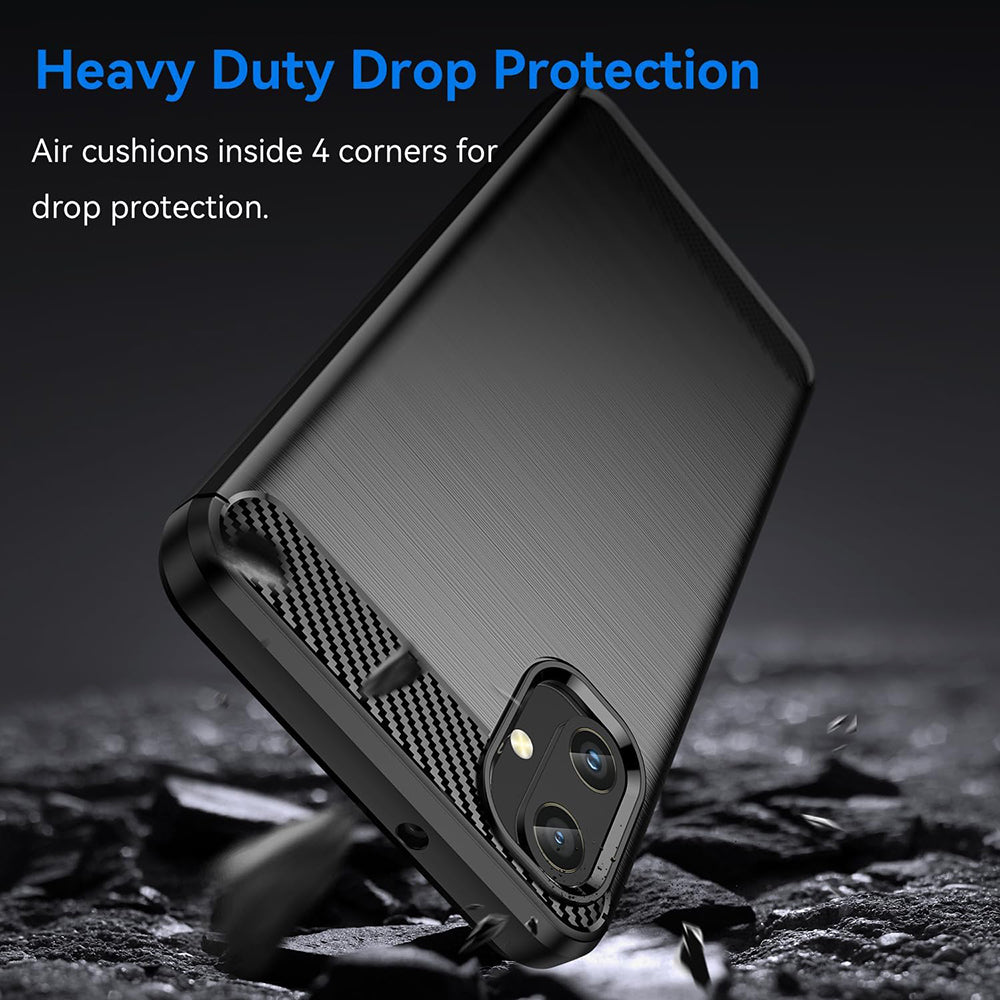 Kuori Samsung Galaxy A05 A055:lle, Techsuit, Hiili, Musta