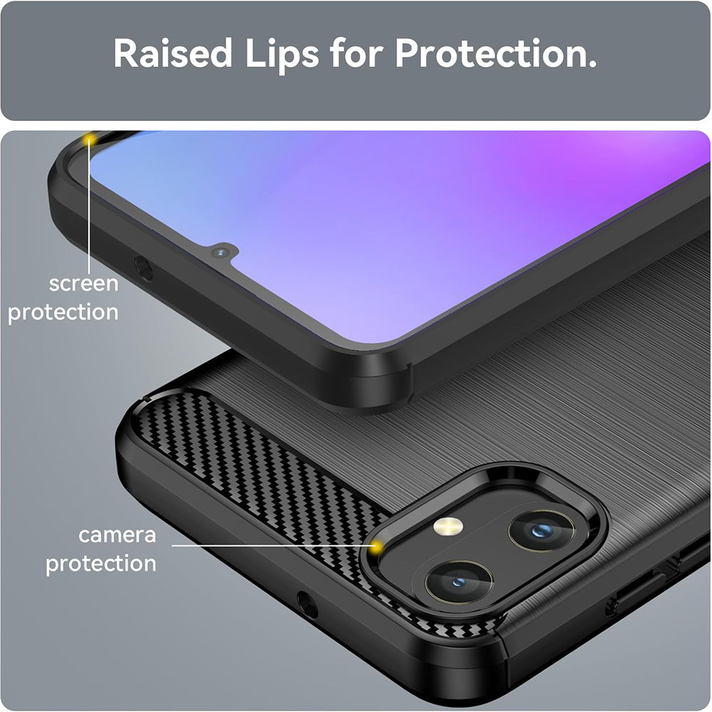 Kuori Samsung Galaxy A05 A055:lle, Techsuit, Hiili, Musta