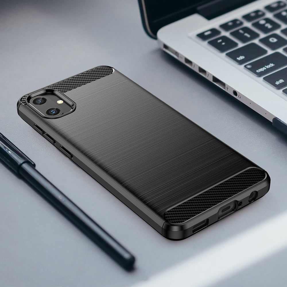 Kuori Samsung Galaxy A05 A055:lle, Techsuit, Hiili, Musta