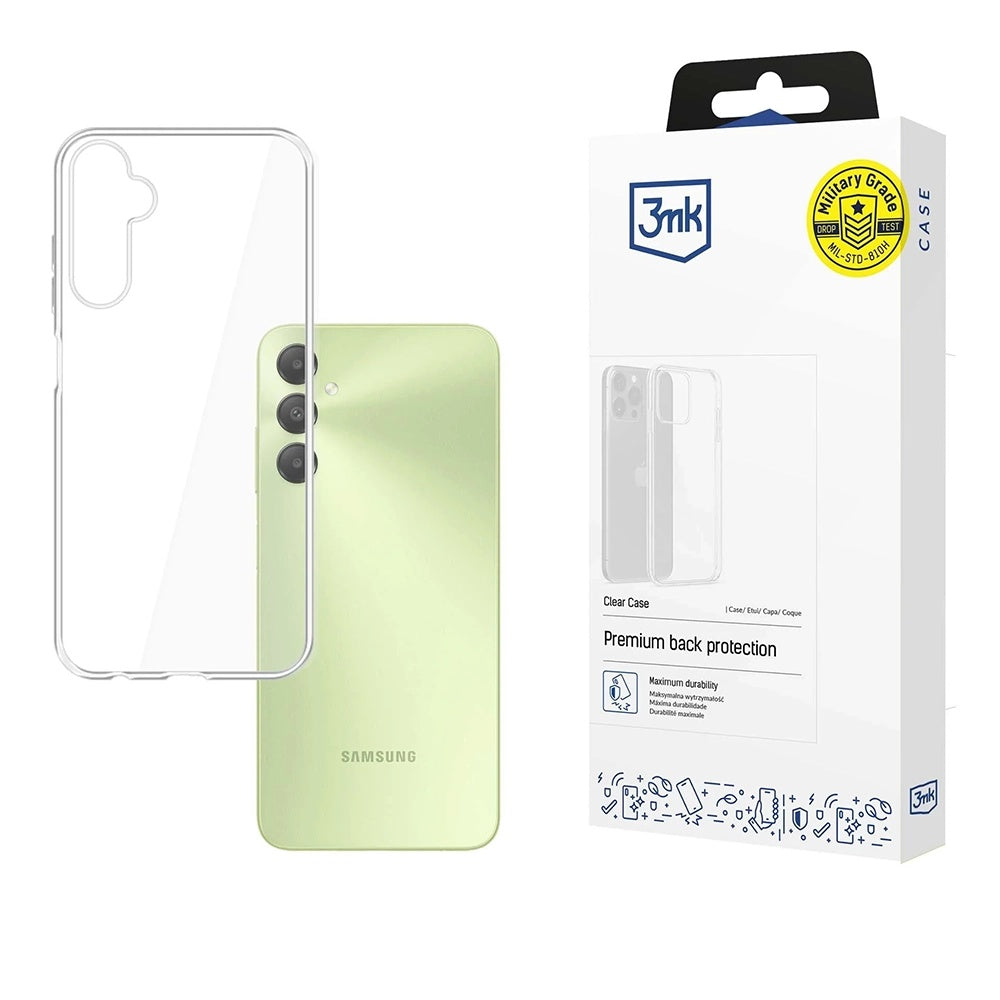Kuori Samsung Galaxy A05s A057:lle, 3MK, Kirkas, Läpinäkyvä