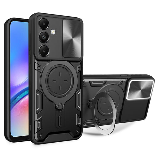 Kuori Samsung Galaxy A05s A057:lle, Techsuit, CamGuard Pro, Musta
