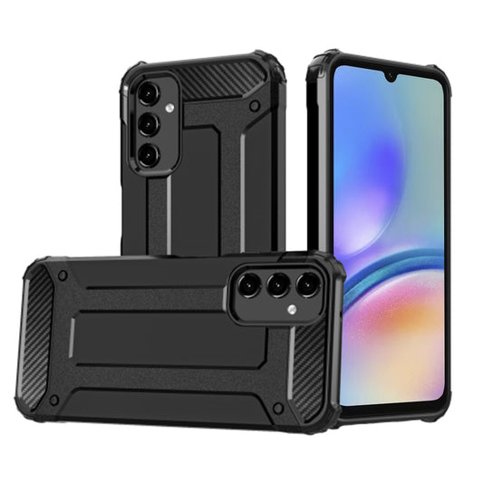 Kuori Samsung Galaxy A05s A057:lle, Techsuit, Hybrid Armor, Musta