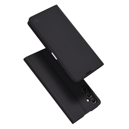 Kuori Samsung Galaxy A05s A057:lle, Techsuit, Magskin Book, Musta