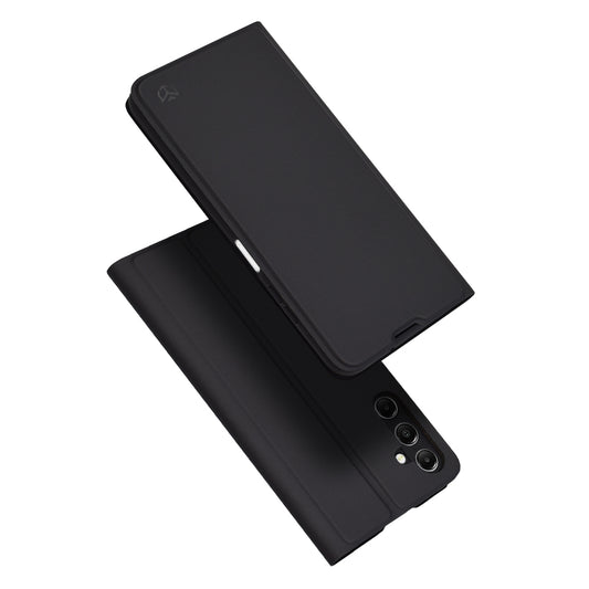 Kuori Samsung Galaxy A05s A057:lle, Techsuit, Magskin Book, Musta