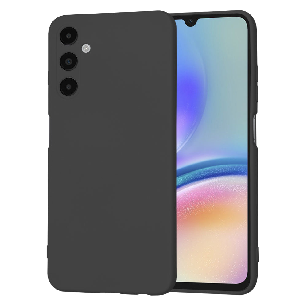 Kuori Samsung Galaxy A05s A057:lle, Techsuit, SoftFlex, Musta