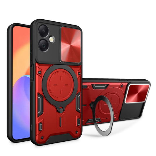 Kuori Samsung Galaxy A06 A065:lle, Techsuit, CamGuard Pro, Punainen