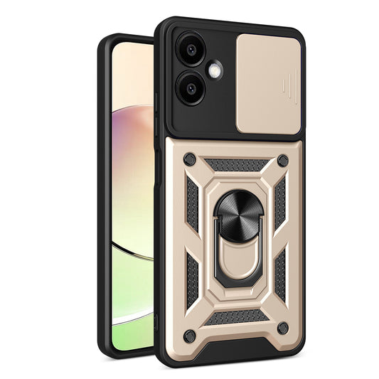 Kuori Samsung Galaxy A06 A065:lle, Techsuit, CamShield, Kultainen